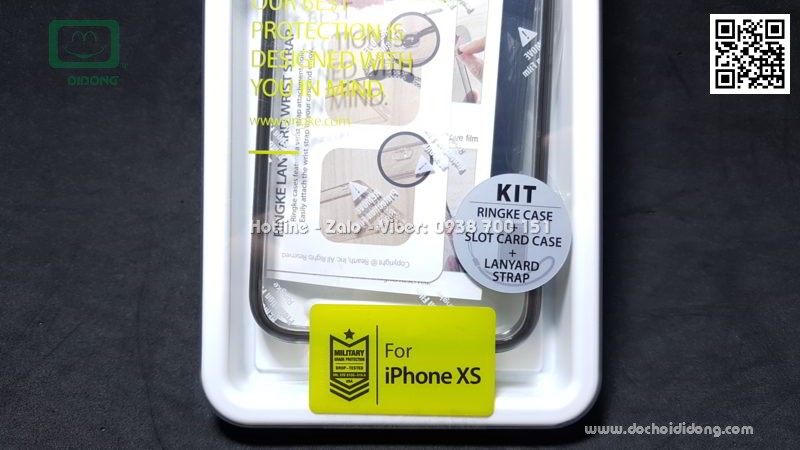 Ốp lưng iPhone X XS Ringke Fusion Kit