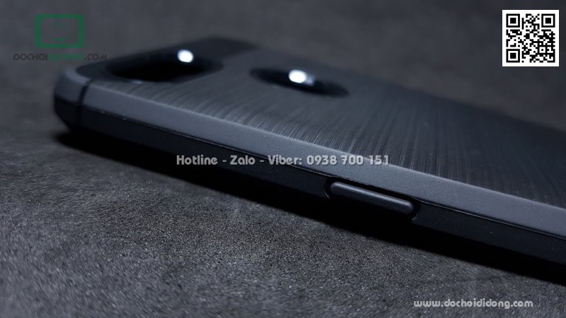Ốp lưng Oppo F9 Likgus chống sốc vân kim loại