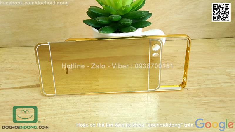 Ốp lưng Xiaomi Mi 5 viền nhôm lưng tráng gương