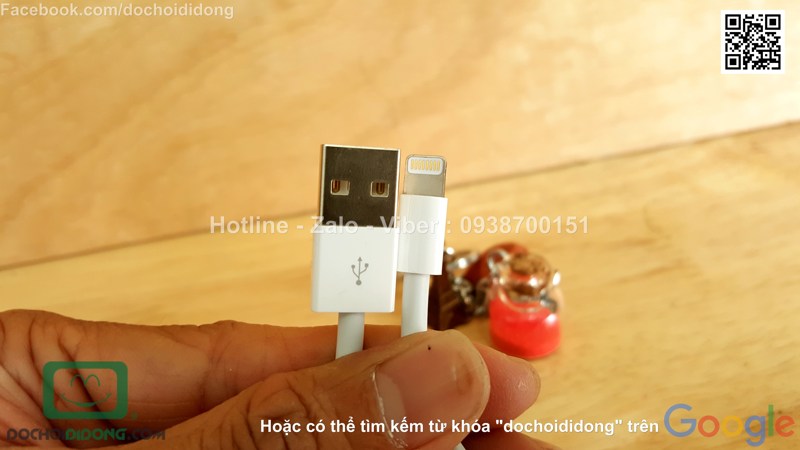 Cáp sạc Apple iPhone 8 Lightning chính hãng