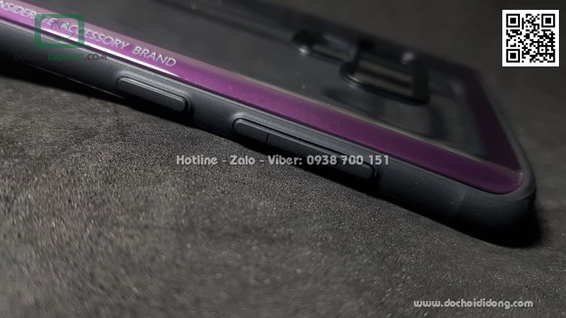Ốp lưng Samsung Note 9 Likgus lưng kính viền dẻo