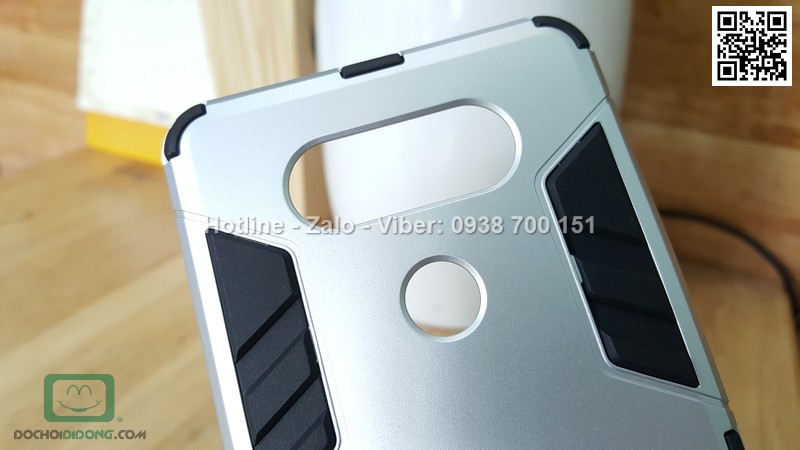 Ốp lưng Lg V20 Iron Man chống sốc có chống lưng