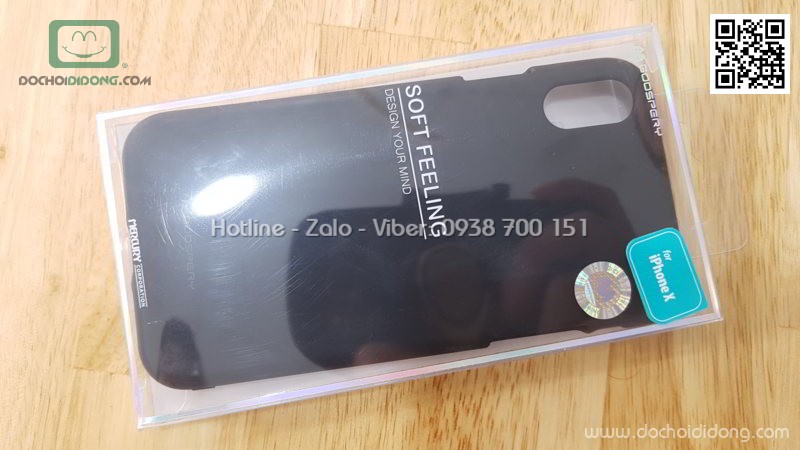 Ốp lưng iPhone X Mercury dẻo siêu mịn