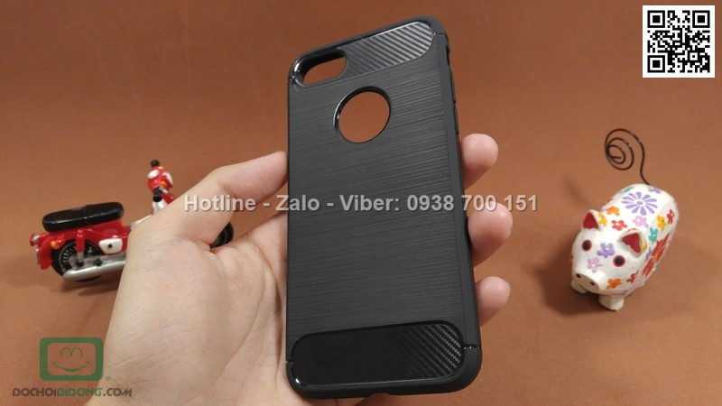 Ốp lưng iPhone 7 Likgus chống sốc vân kim loại
