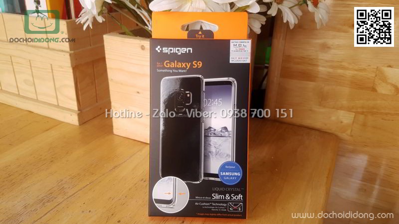 Ốp lưng Samsung S9 Spigen Liquid Crystal