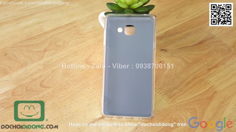 Ốp lưng Samsung Galaxy A7 2016 loại dẻo lưng vàng óng ánh