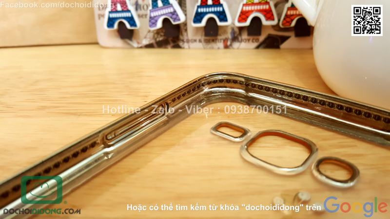Ốp lưng Samsung Galaxy J5 đính đá hình con công