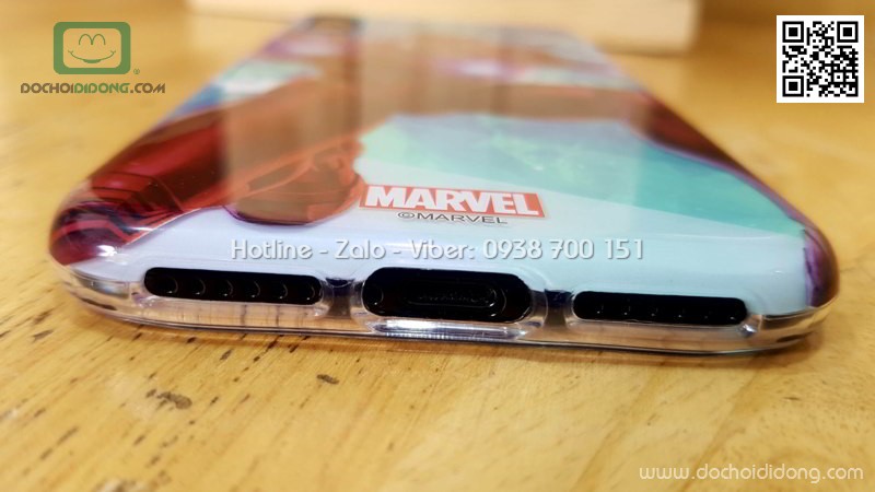 Ốp lưng iPhone X Marvel Avengers in 3D 2 lớp