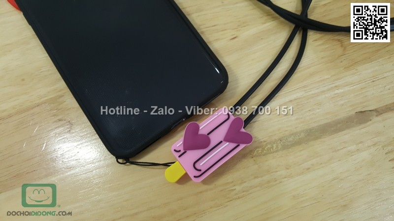 Ốp lưng iPhone 7 Plus dẻo hình thú có dây đeo