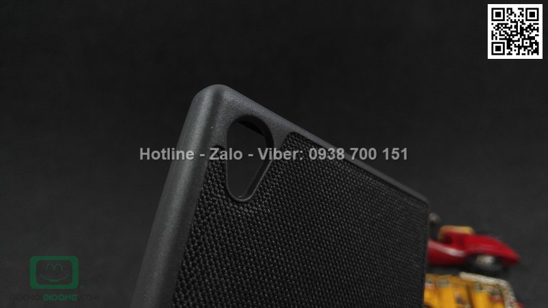 Ốp lưng Sony Xperia Z5 Premium dẻo vân vải bố