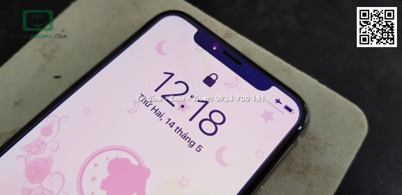 Miếng dán cường lực full màn hình iPhone X XS Baseus bảo vệ mắt 0.2mm