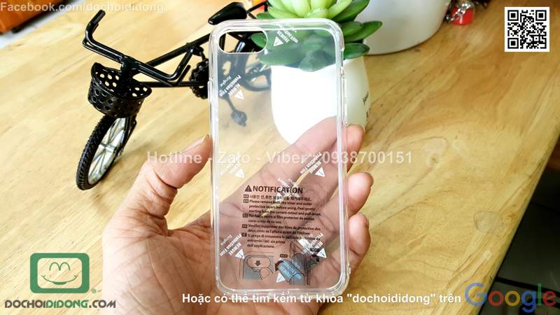 Ốp lưng iPhone 8 Ringke dẻo trong cao cấp