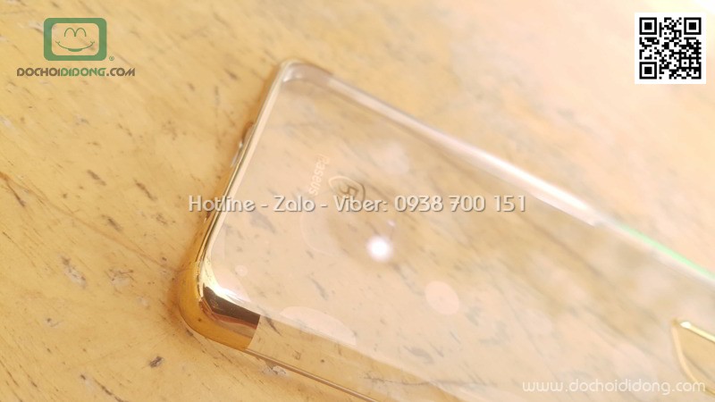 Ốp lưng Samsung Galaxy S9 Baseus Glitter trong suốt viền màu