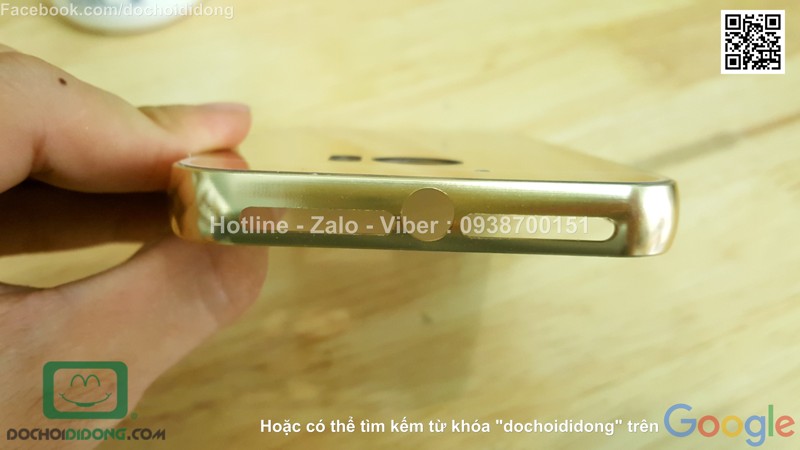 Ốp lưng HTC 10 Lifestyle viền nhôm lưng tráng gương