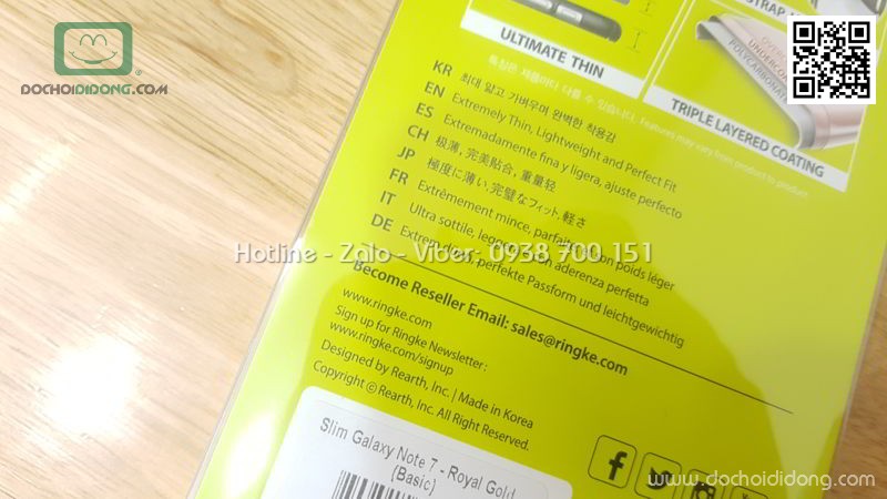 Ốp lưng Samsung Galaxy Note 7 Ringke Slim
