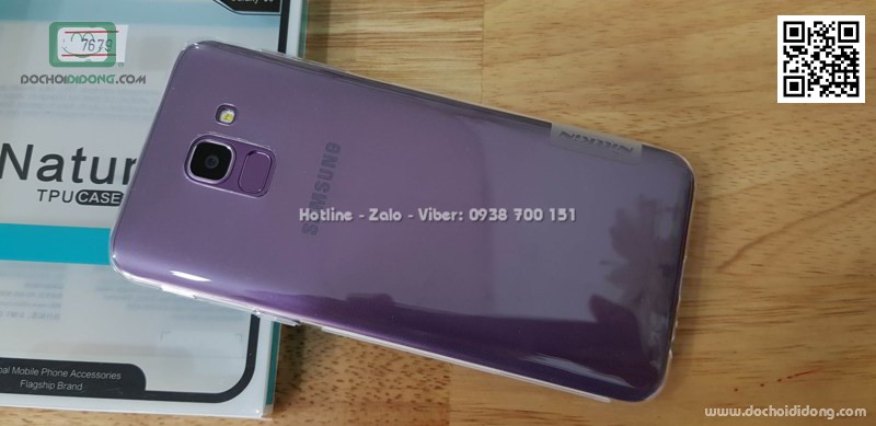 Ốp lưng Samsung J6 Nillkin dẻo trong