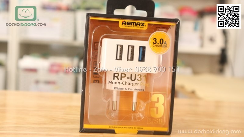 Dock sạc Remax RP-U31 3 cổng