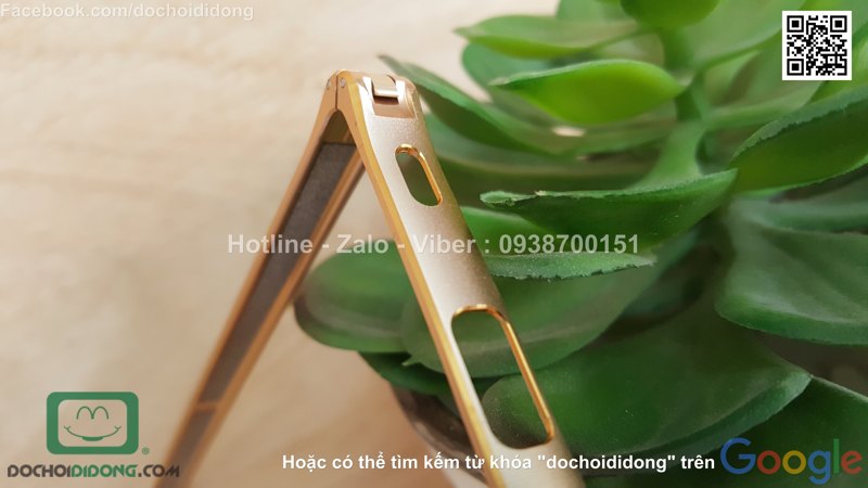 Ốp viền Sony Xperia Z5 nhôm phay chốt gài