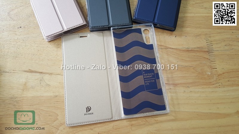 Bao da Sony Xperia XZ Duz vân vải
