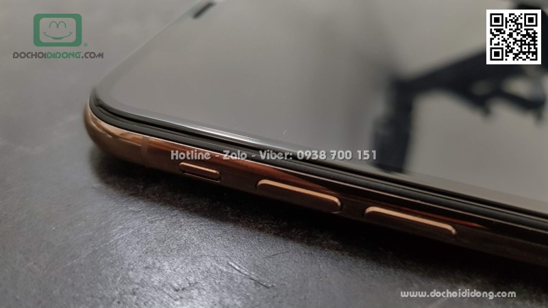 Miếng dán cường lực full màn hình iPhone XS Max Zacase 3D Elite