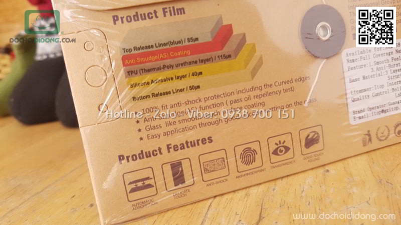 Bộ 2 miếng dán trước sau Samsung S8 Plus iTop