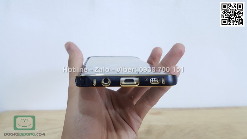 Ốp viền Samsung Galaxy S7 Edge nhôm phay chốt gài