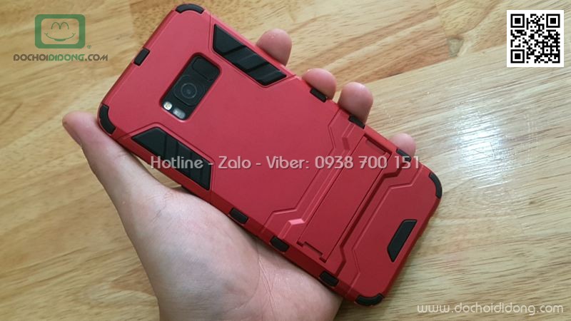 Ốp lưng Samsung Galaxy S8 Iron Man chống sốc có chống lưng