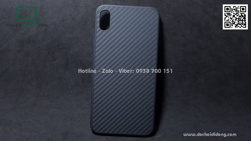 Ốp lưng iPhone XS Max Nillkin carbon