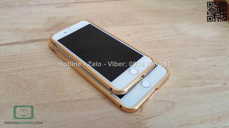 Ốp lưng iPhone 8 Plus viền nhôm lưng tráng gương