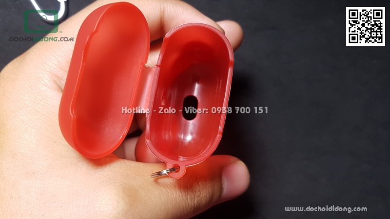 Hộp đựng AirPod Coteetci TPU siêu mỏng có móc