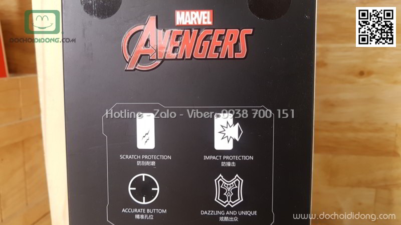 Ốp lưng iPhone 7 8 Plus Marvel Avengers lưng vải