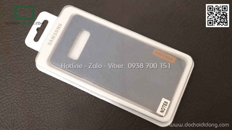 Ốp lưng Samsung Note 8 dẻo vân vải bố