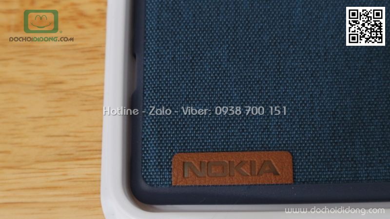 Ốp lưng Nokia 3 dẻo vân vải bố