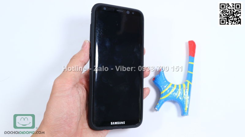 Ốp lưng Samsung Galaxy S8 Likgus chống sốc vân kim loại