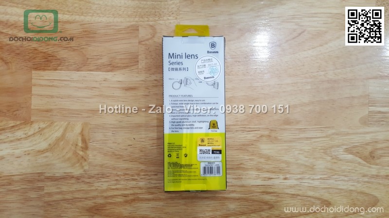 Bộ 3 ống kính cho điện thoại Baseus Mini Lens