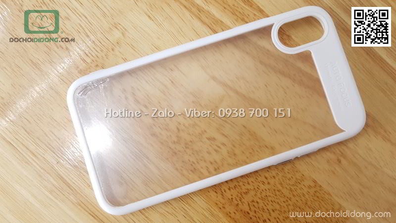 Ốp lưng iPhone X Zacase dẻo trong viền màu