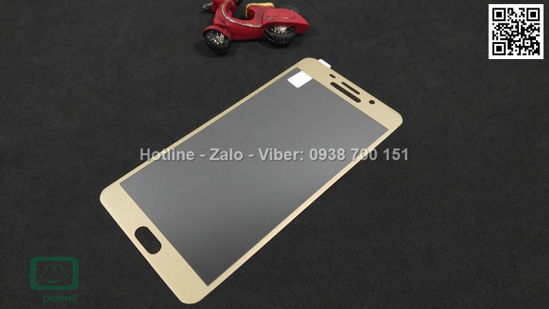 Miếng dán cường lực Samsung Galaxy A9 ABL full màn hình viền filber carbon 9H