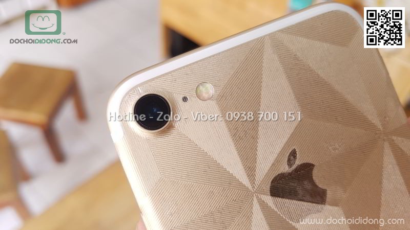 Miếng dán mặt lưng iPhone 7 in khối 3D