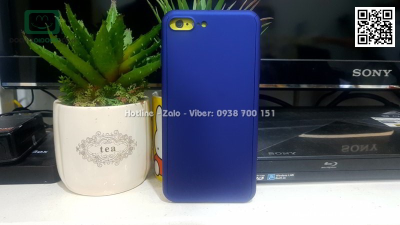 Ốp lưng iPhone 7 8 Plus Mercury bảo vệ 360 độ có kính cường lực