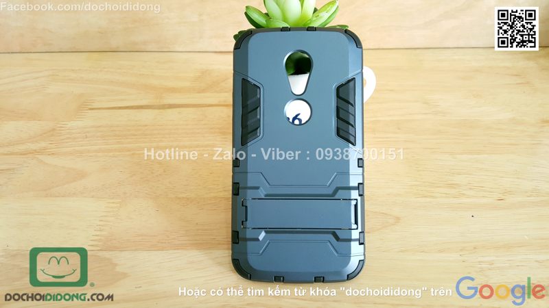 Ốp lưng Motorola Moto G Gen 2 Iron Man chống sốc có chống lưng