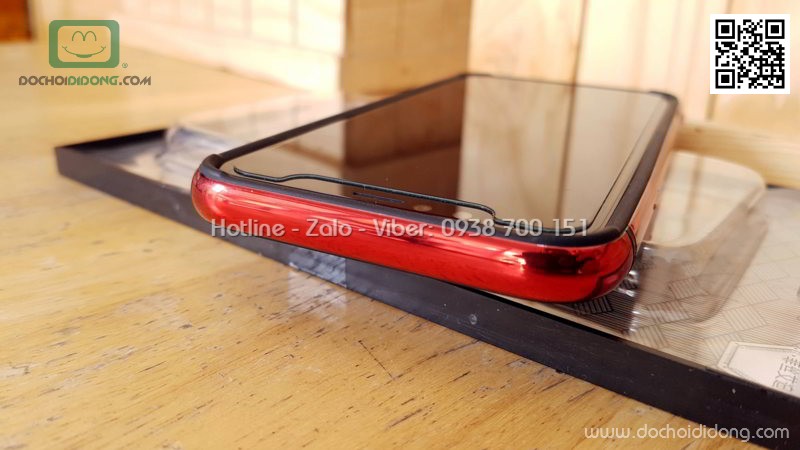 Ốp viền iPhone X XS Faceidea Bumper dẻo ánh kim