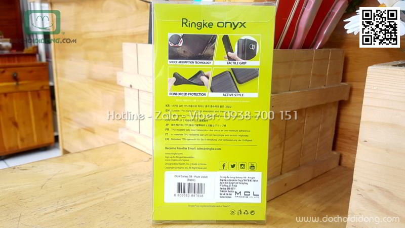 Ốp lưng Samsung S9 Ringke Onyx vân kim loại