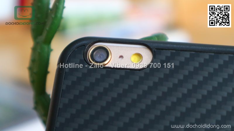 Ốp lưng iPhone 6 6S Plus Nillkin Carbon