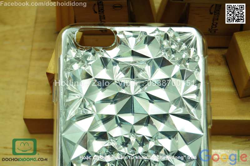 Ốp lưng iPhone 6 6S Plus iSecret kim cương