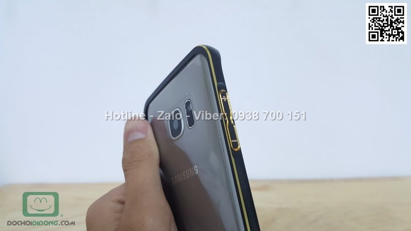 Ốp viền Samsung Galaxy S7 Edge nhôm phay chốt gài