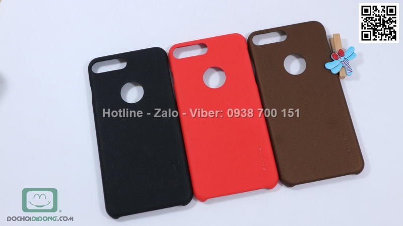 Ốp lưng iPhone 7 Plus G Case vân da cao cấp êm ái