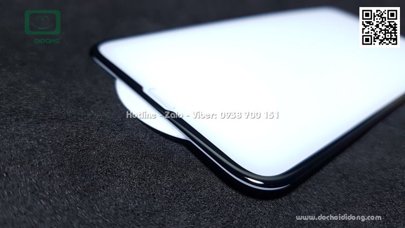 Miếng dán cường lực full màn hình iPhone X XS Zacase 3D Elite