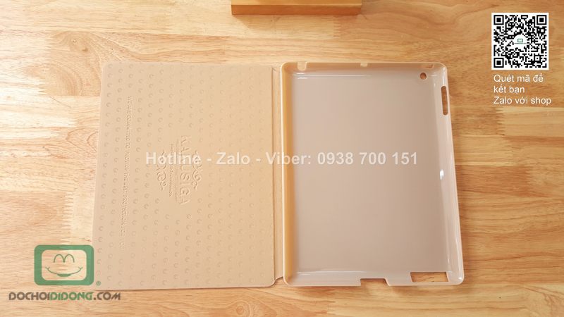 Bao da iPad 2 3 4 Kaku da trơn