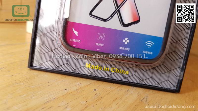 Ốp viền iPhone X Faceidea Bumper dẻo ánh kim