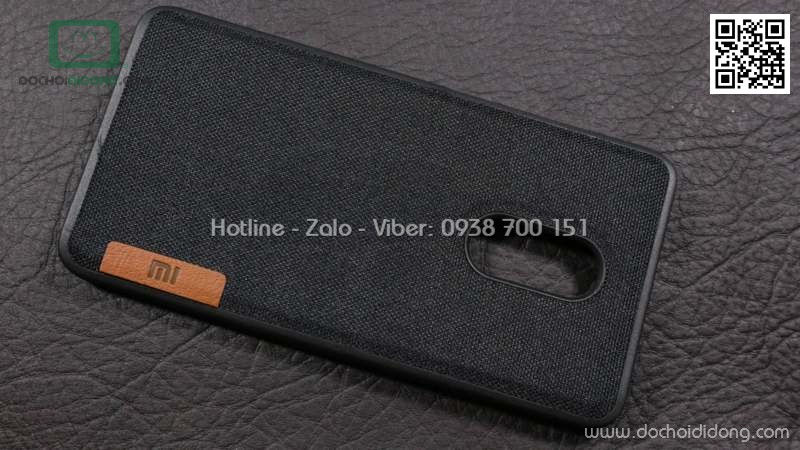 Ốp lưng Xiaomi Redmi Note 4 dẻo vân vải bố